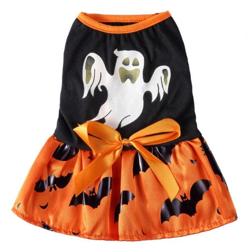 Ghost and Pumpkin Dress For Dogs