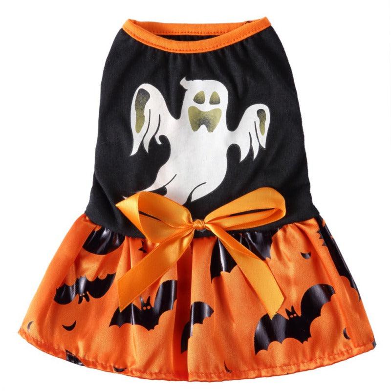 Ghost and Pumpkin Dress For Dogs